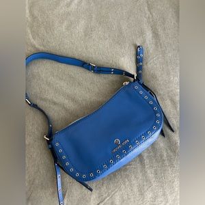 cobalt blue michael kors small purse